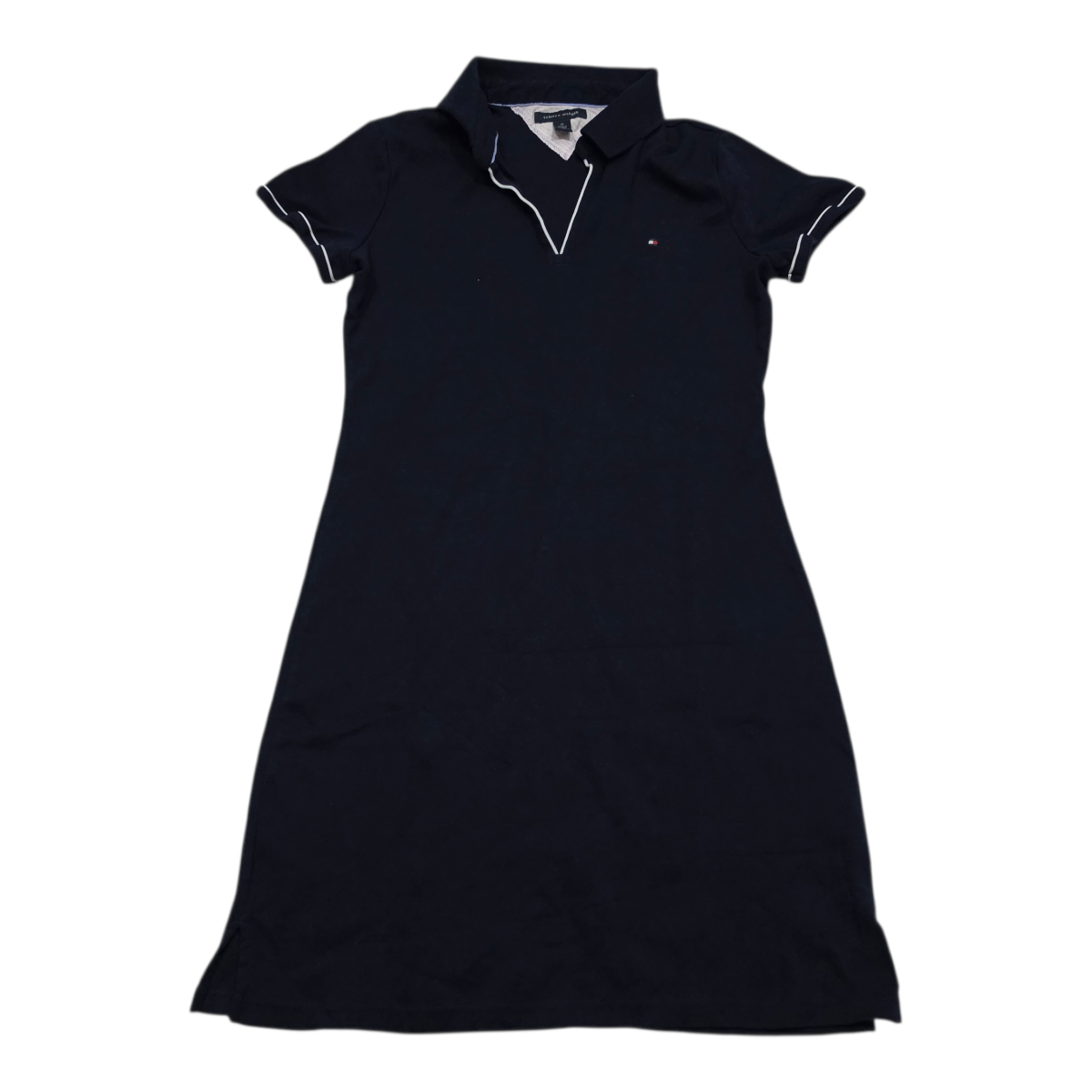 Vestido Tommy Hilfiger Azulmanga Corta De Mujer Tallamediana