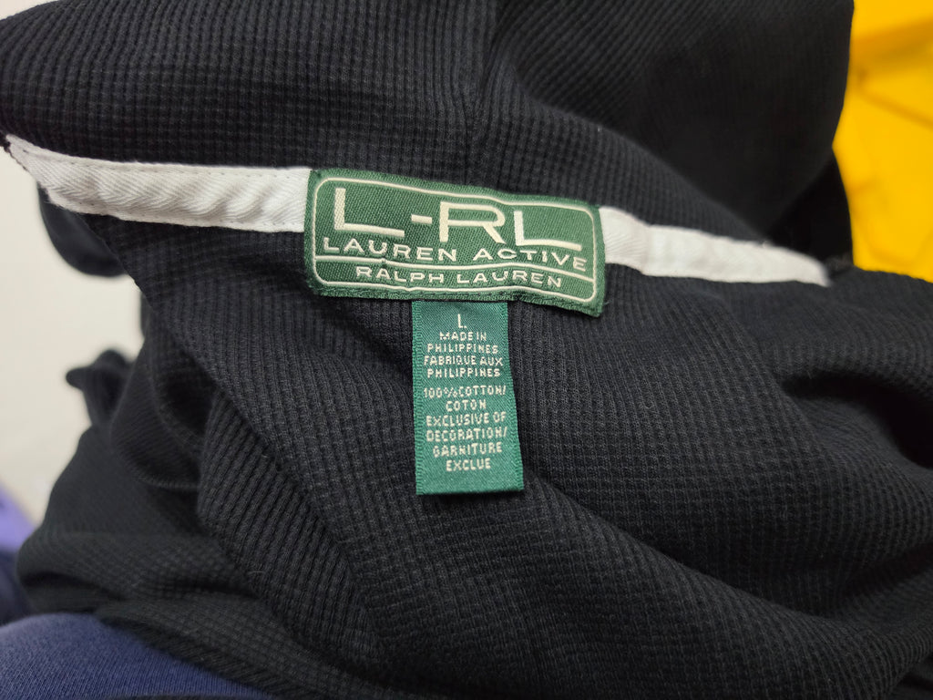 Sueter Con Gorro Ralph Lauren Color Negro Mujer Talla Grande