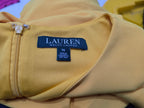 Vestido Ralph Lauren De Mujer Talla 14 Color Amarillo