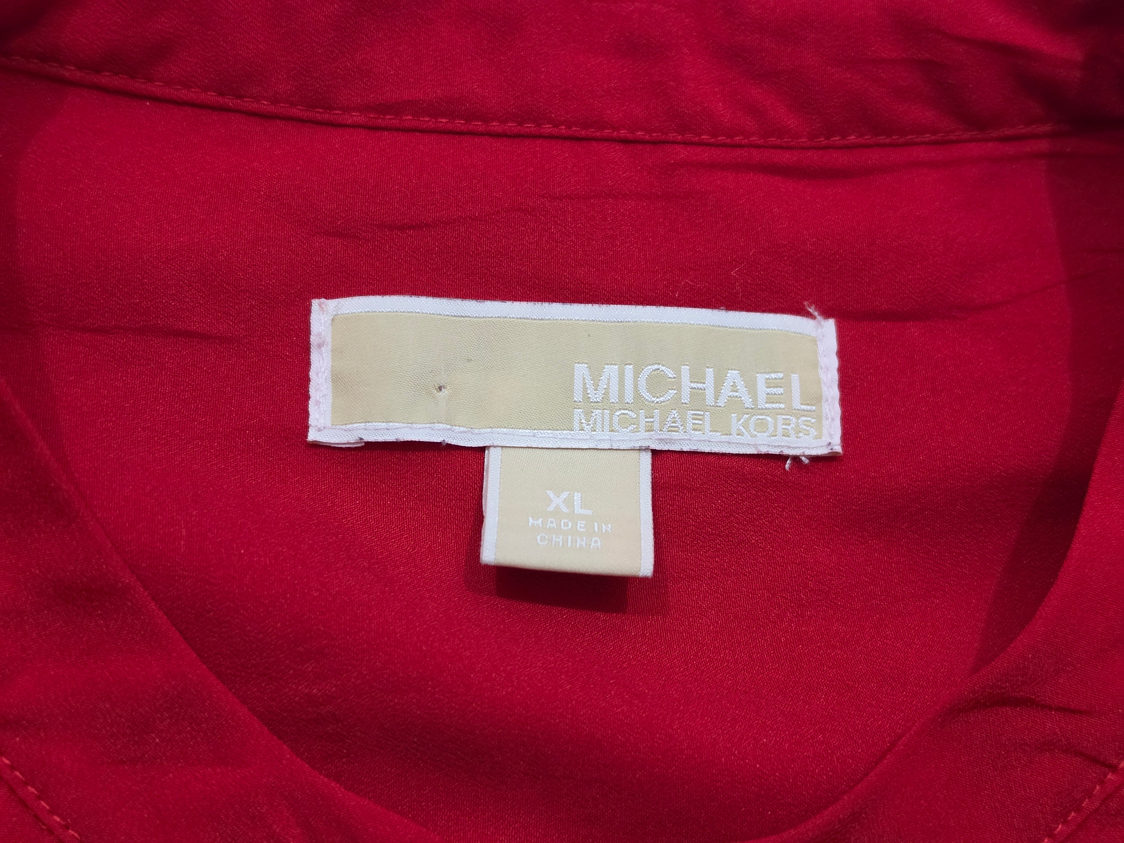 Blusa Michael Kors Mujer Talla Extra Grande Color Rojodorado