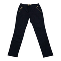Pantalon Michael Kors Talla 4 Azul Marino Con Cierres Dorado
