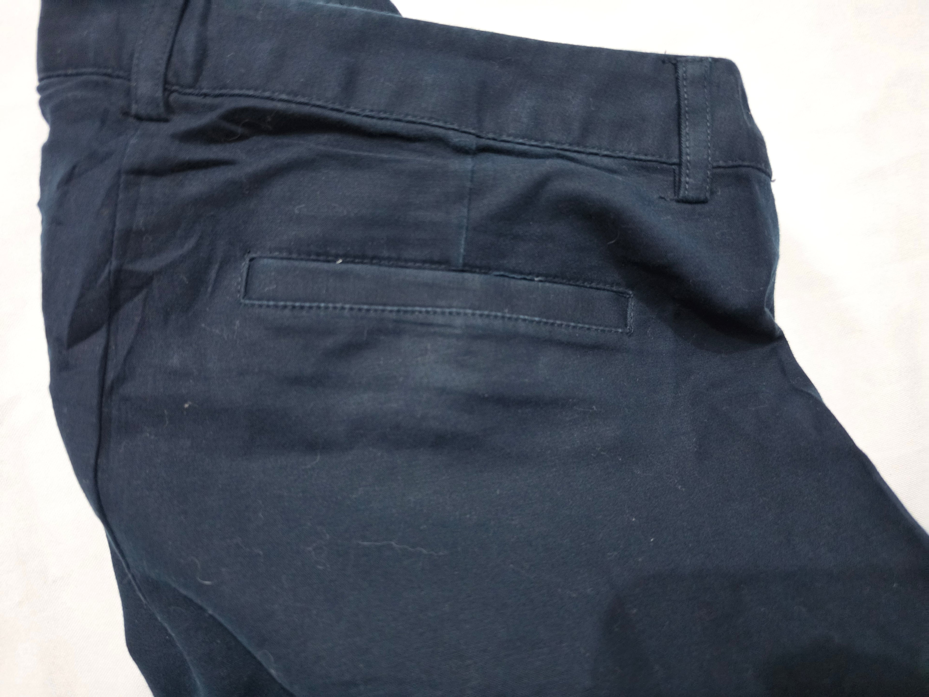 Pantalon Michael Kors Talla 4 Azul Marino Con Cierres Dorado