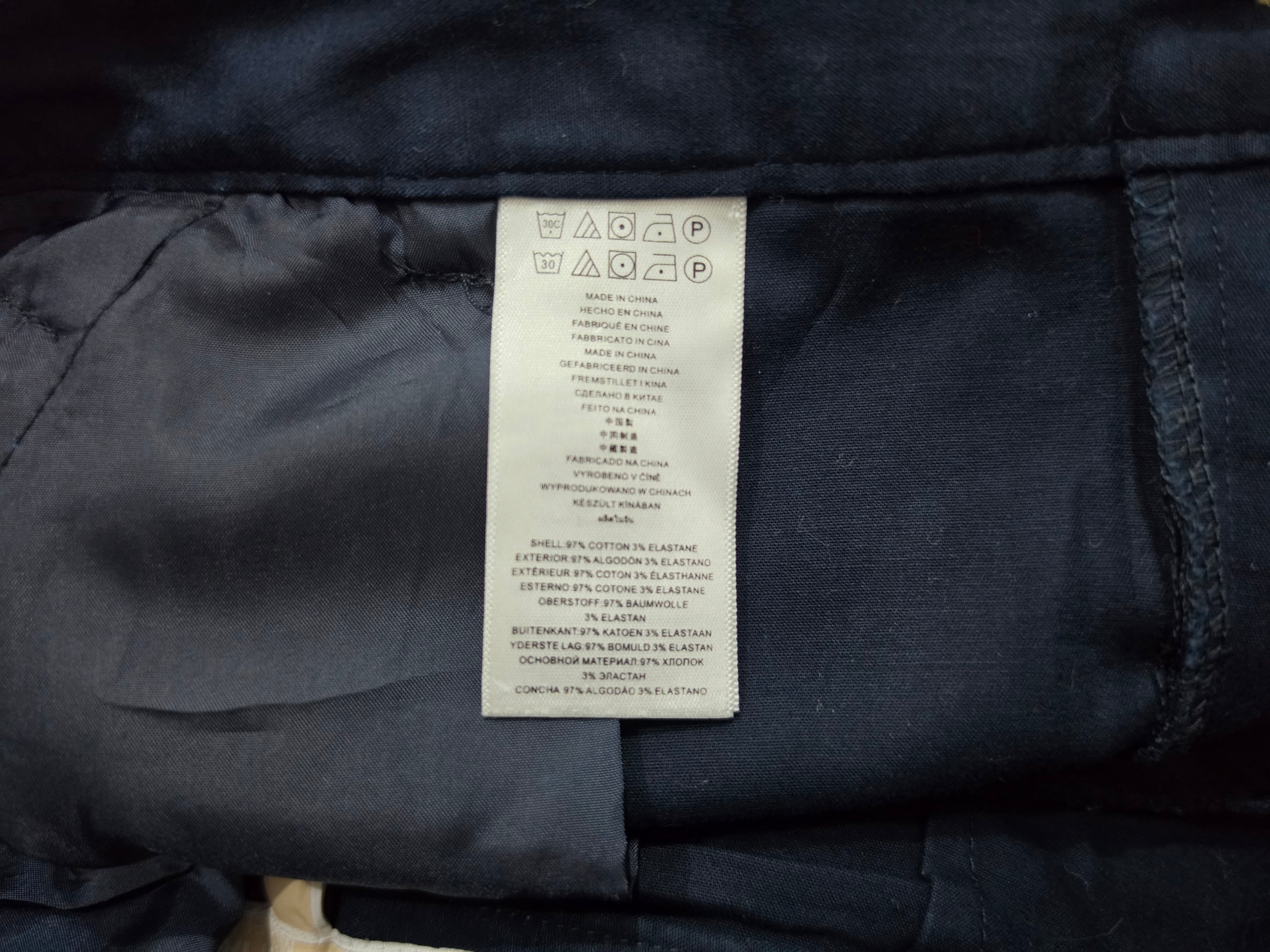 Pantalon Michael Kors Talla 4 Azul Marino Con Cierres Dorado