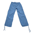 Pantalon Tommy Hilfiger Azul Acero Cargo De Mujer Talla 4