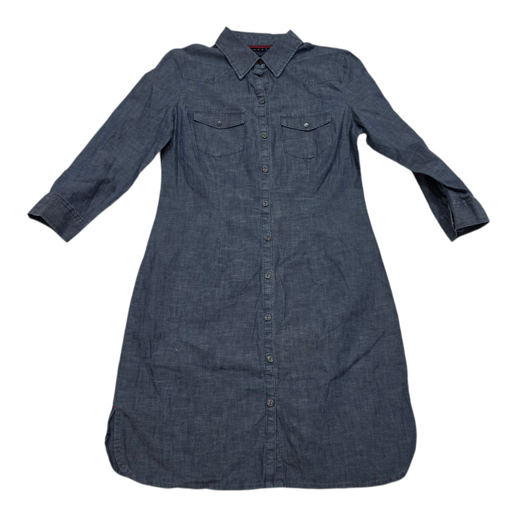 Vestido Camisero Tommy Hilfiger Azul Aceromujer Talla Chica
