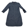 Vestido Camisero Tommy Hilfiger Azul Aceromujer Talla Chica