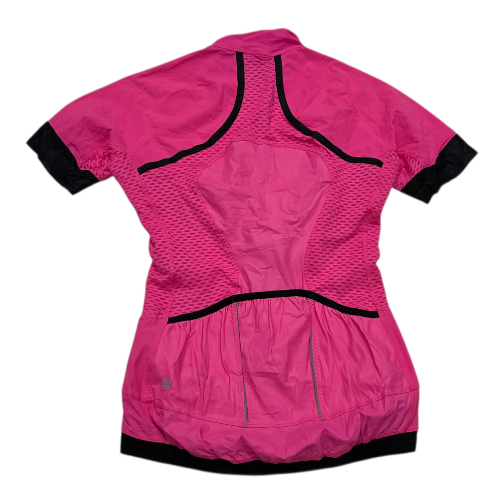 Playera Lululemon Running/ciclismo Rosa Neon Talla 6 Mujer
