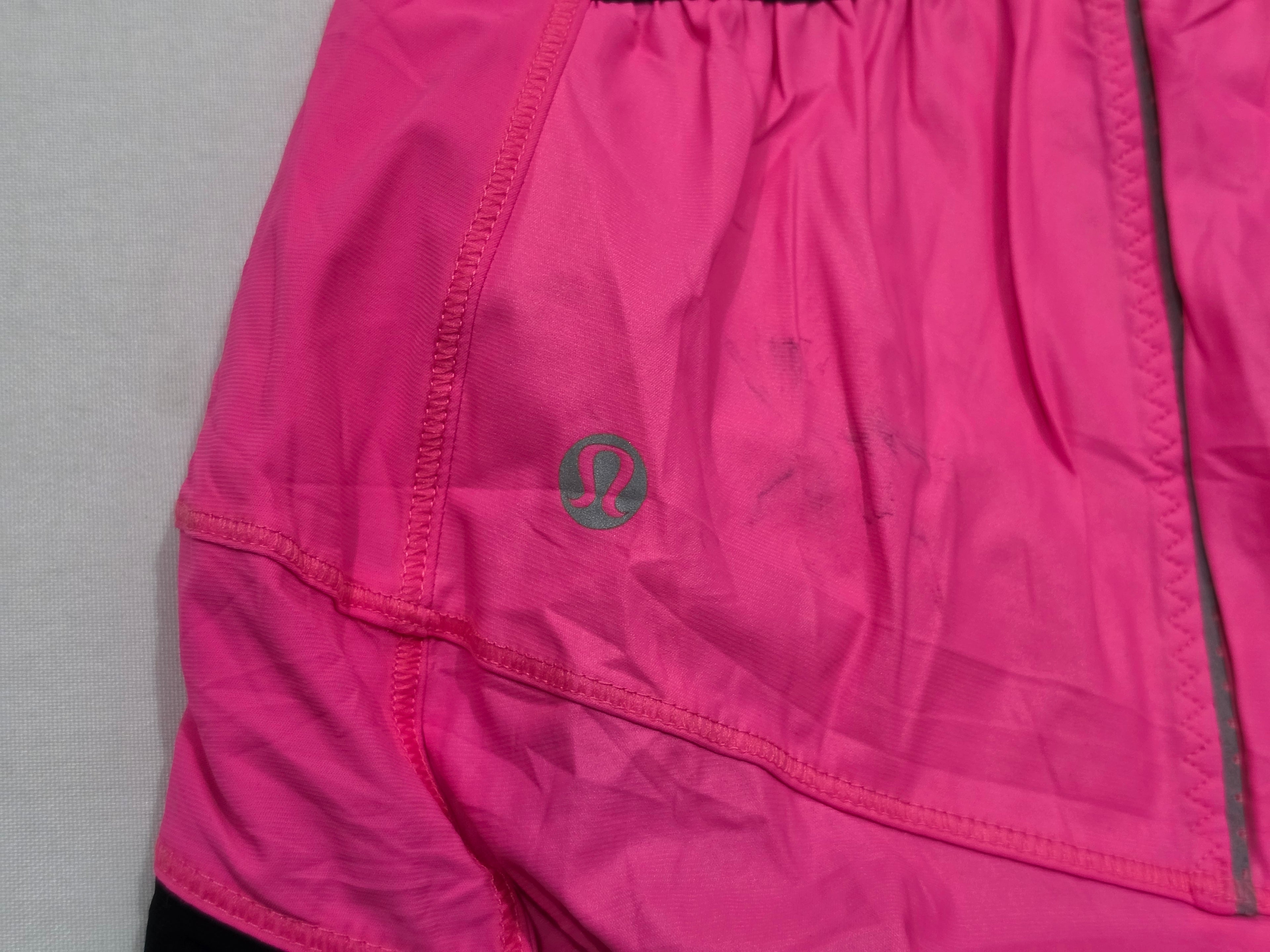 Playera Lululemon Running/ciclismo Rosa Neon Talla 6 Mujer