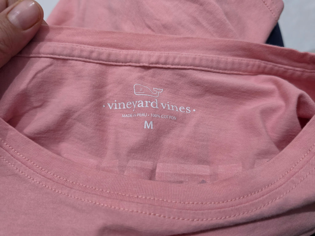 Playera Vineyard Vines De Mujer Manga Corta Rosa Claro