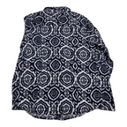 Blusa Michael Kors Mujer Talla 10 Con Cierre Azulblanco
