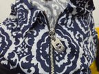 Blusa Michael Kors Mujer Talla 10 Con Cierre Azulblanco