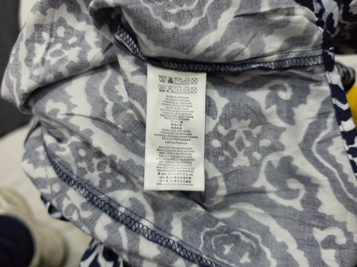 Blusa Michael Kors Mujer Talla 10 Con Cierre Azulblanco