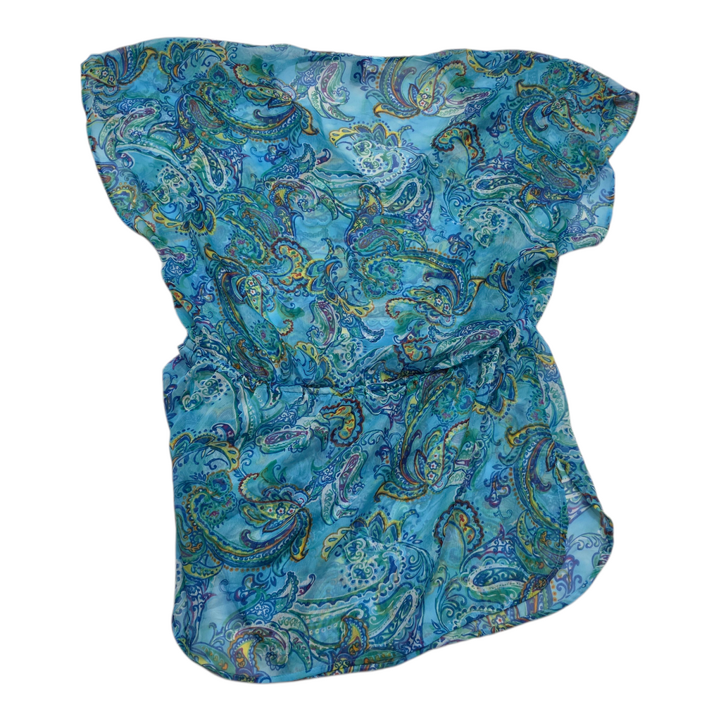 Vestido Playero Ralph Lauren De Mujer Mediana Azul Figuras