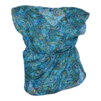 Vestido Playero Ralph Lauren De Mujer Mediana Azul Figuras
