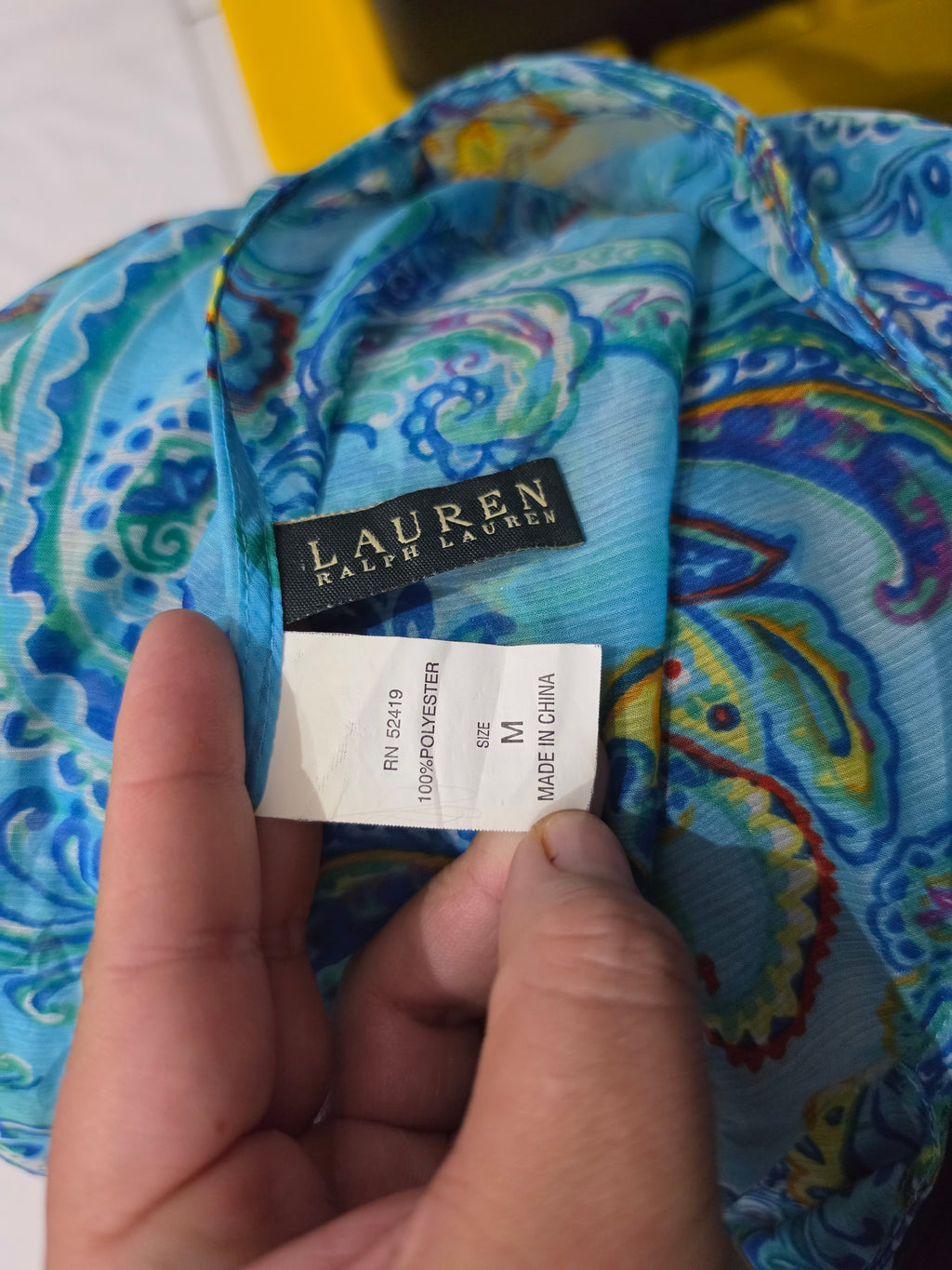Vestido Playero Ralph Lauren De Mujer Mediana Azul Figuras