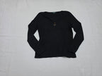 Playera Ralph Lauren Negro Con Dorado Manga Larga Grande