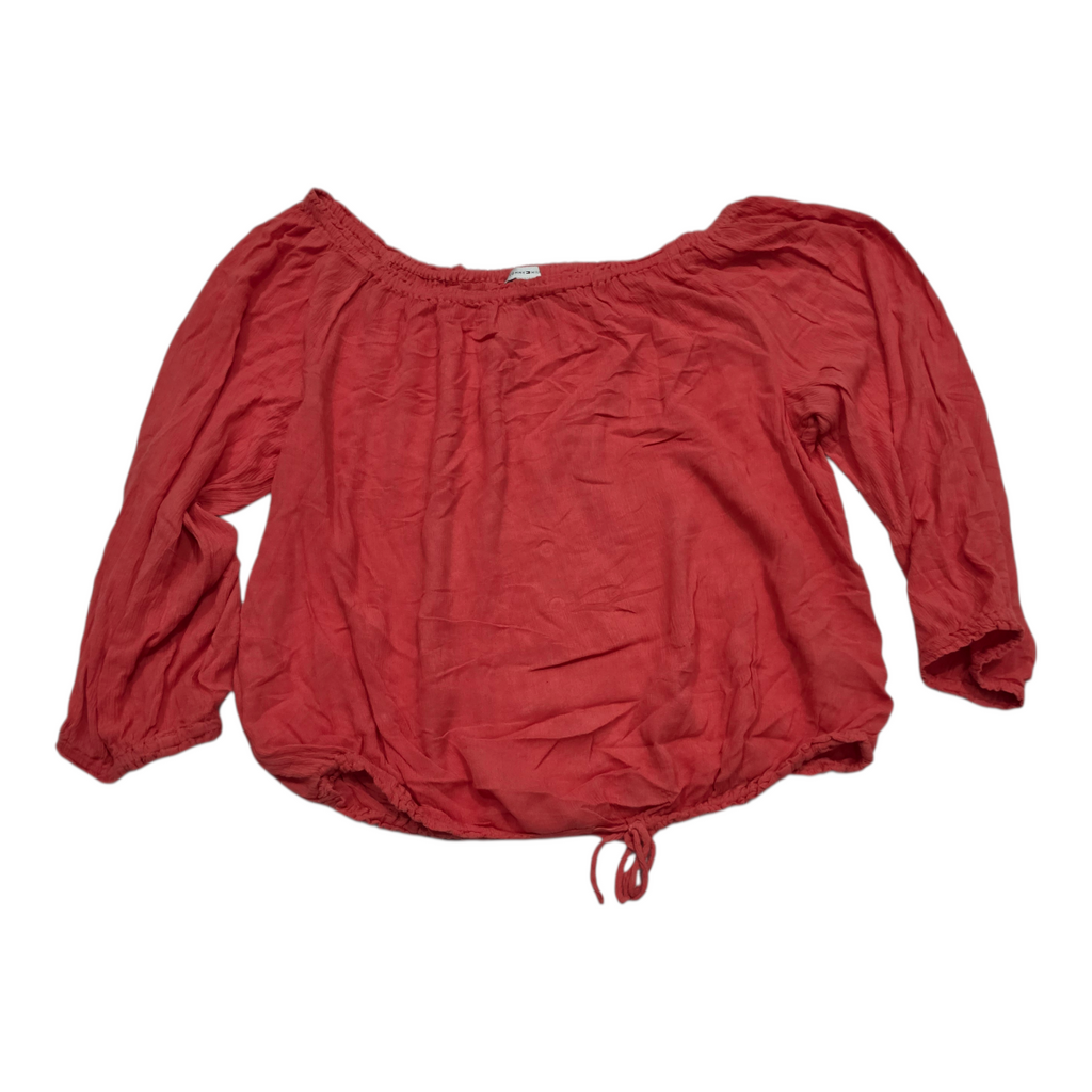 Blusa Campesina Tommy Hilfiger Color Coral De Mujer Grande