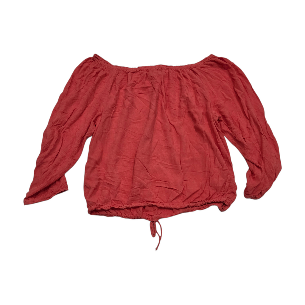 Blusa Campesina Tommy Hilfiger Color Coral De Mujer Grande
