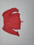 Blusa Campesina Tommy Hilfiger Color Coral De Mujer Grande