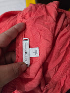 Blusa Campesina Tommy Hilfiger Color Coral De Mujer Grande