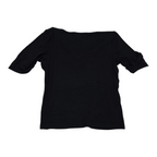 Playera Basica Ralph Lauren grande mujer Manga Corta Cuello V