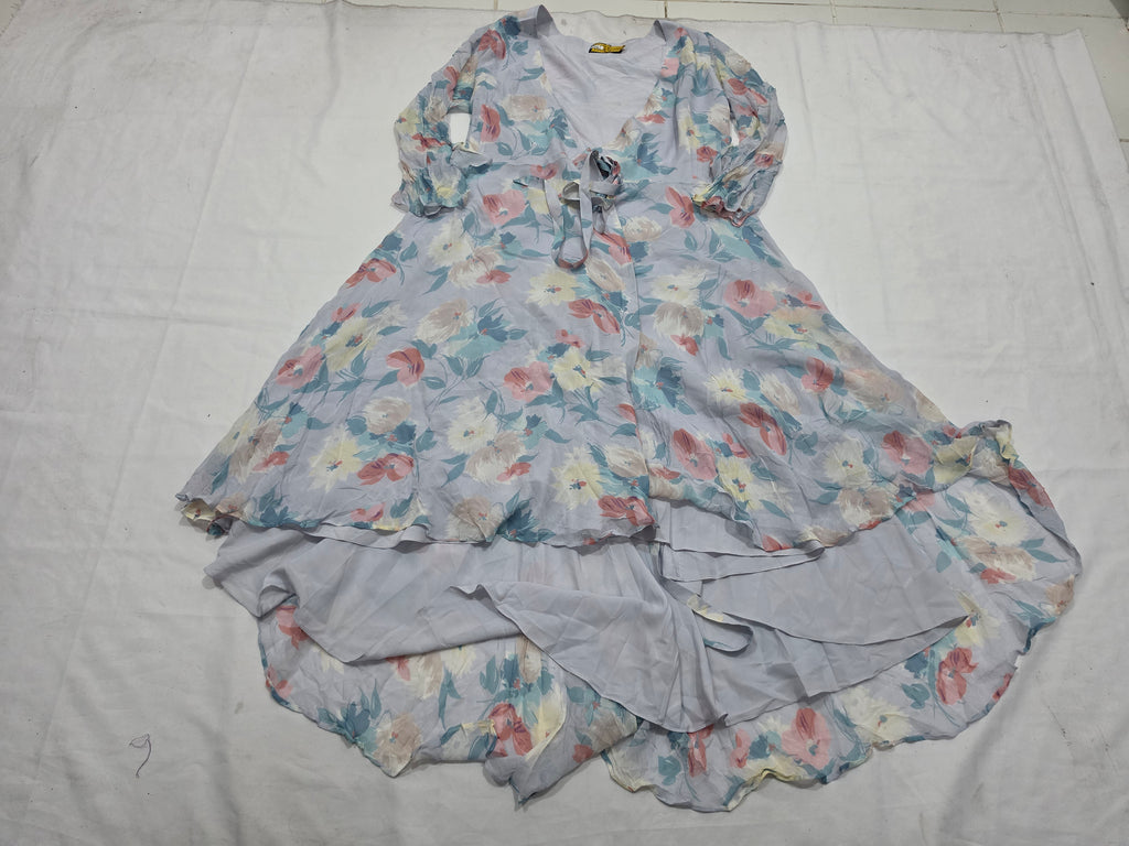 Vestido Floral Polo Ralph Laurentalla12 Vaporosocaída Amplia