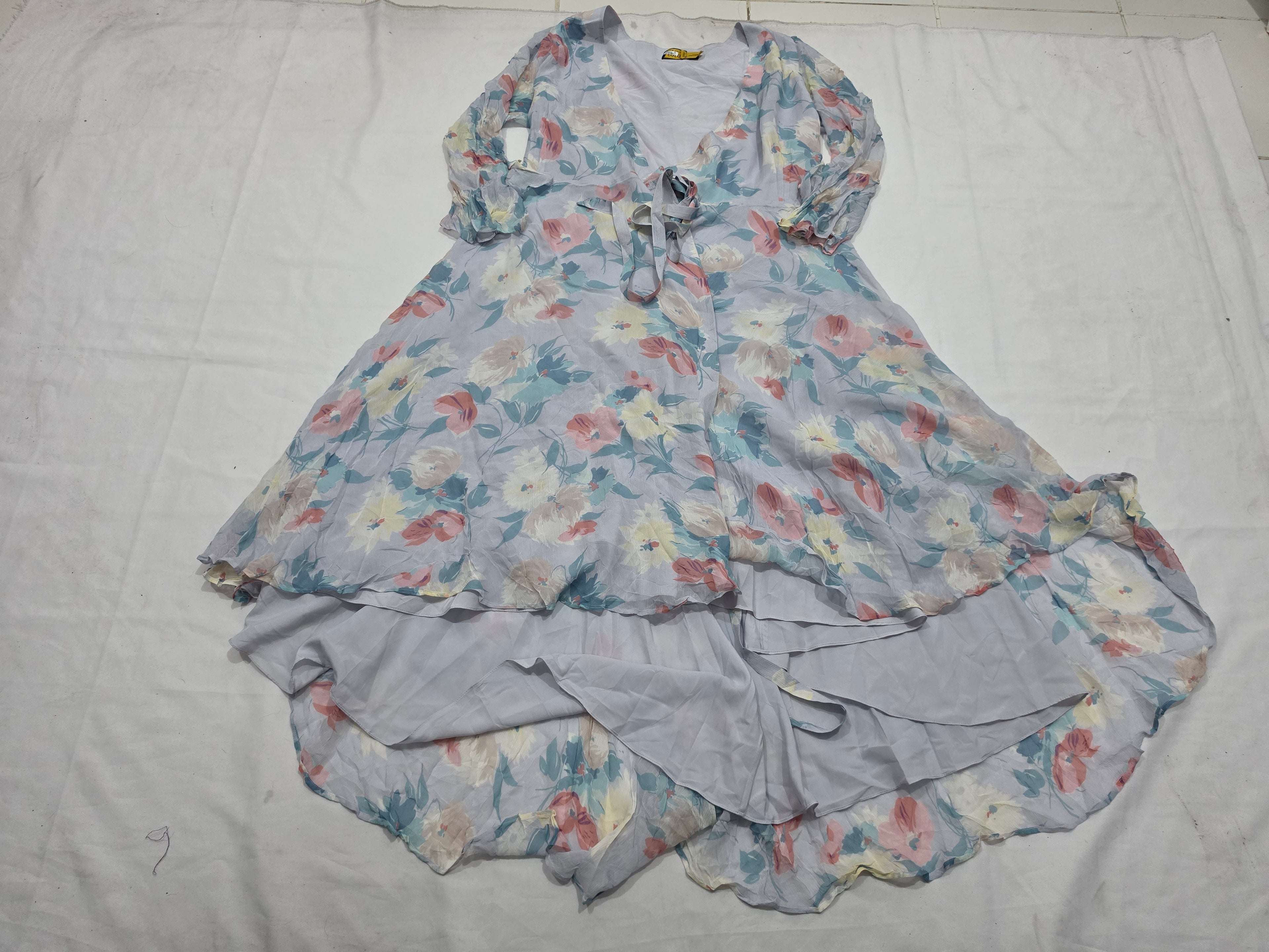 Vestido Floral Polo Ralph Laurentalla12 Vaporosocaída Amplia