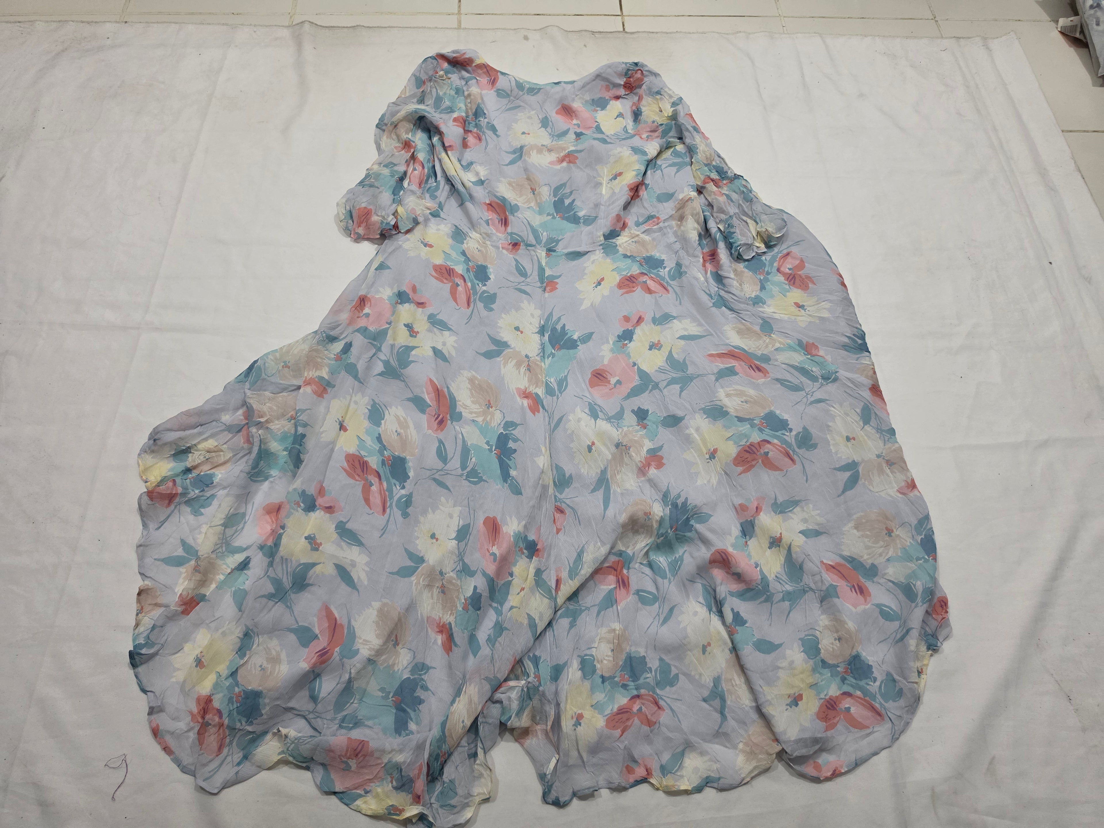 Vestido Floral Polo Ralph Laurentalla12 Vaporosocaída Amplia