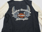 Chamarra Ligera Harley Davidson De Mujer Grande Negra/blanco