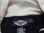 Chamarra Ligera Harley Davidson De Mujer Grande Negra/blanco