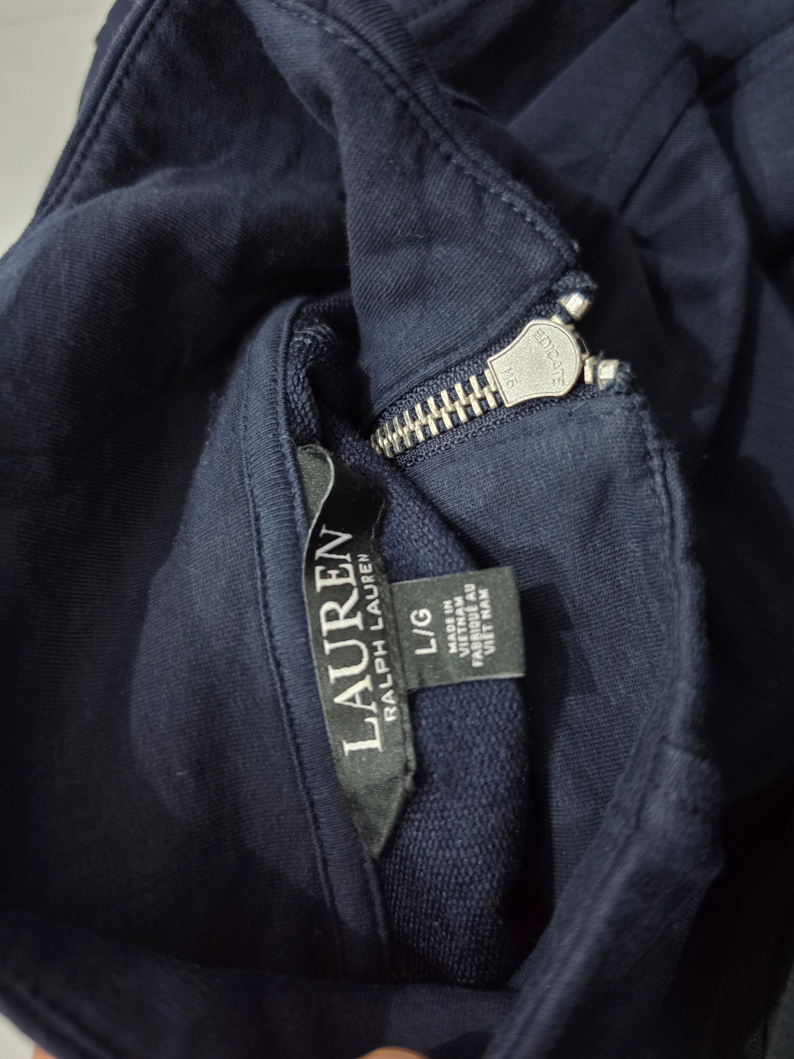 Chamarra Ligera Ralph Lauren Black Mujer Color Azulgrande