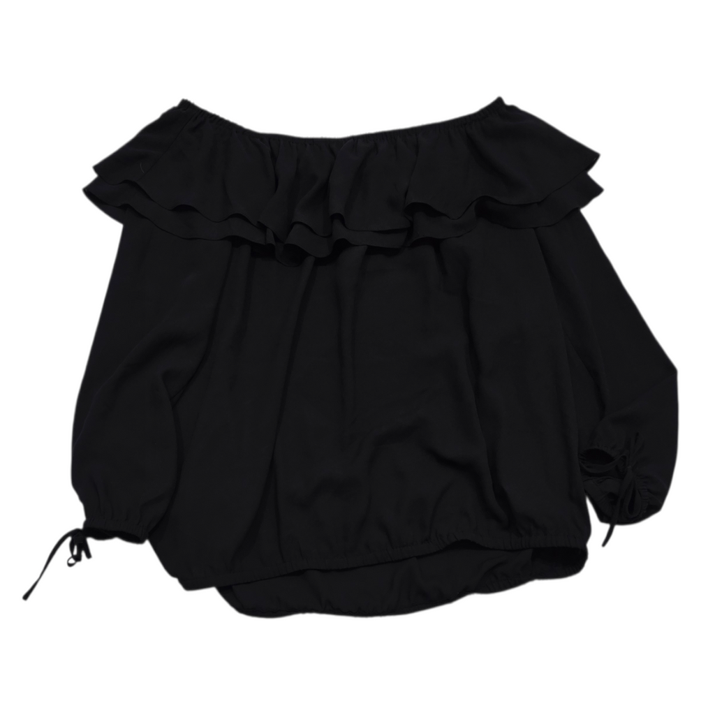 Blusa Off Shoulder Michael Kors Color Negro Mujerextragrande