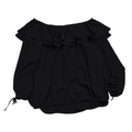 Blusa Off Shoulder Michael Kors Color Negro Mujerextragrande
