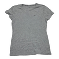 Playera Tommy Hilfiger Extra Grande Gris Claro Manga Corta
