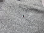Playera Tommy Hilfiger Extra Grande Gris Claro Manga Corta