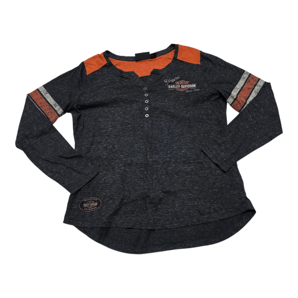 Playera Harley Davidson Mujer Color Gris Extra Grande Gris
