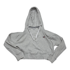 Sudadera Corta Tommy Hilfiger Mujer Extra Chica Gris Claro