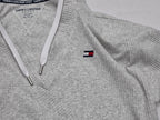 Sudadera Corta Tommy Hilfiger Mujer Extra Chica Gris Claro