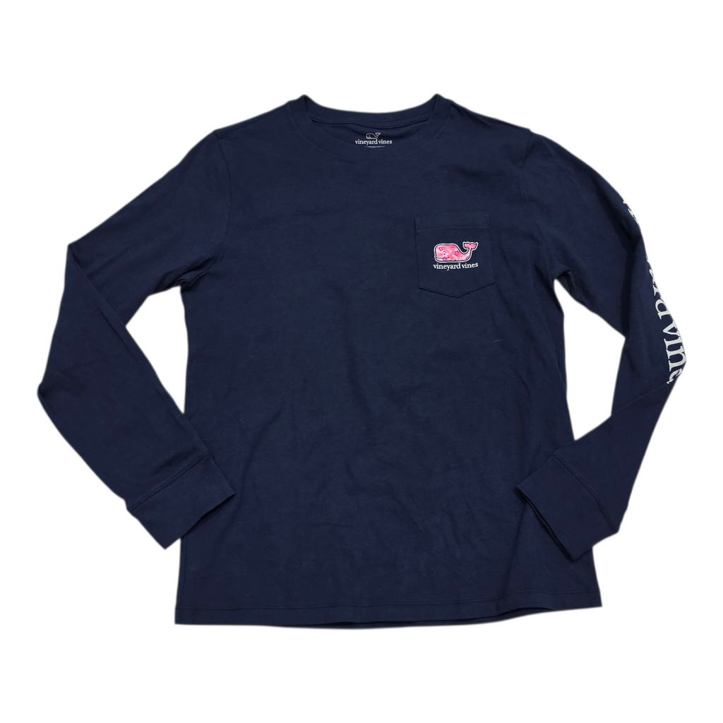 Playera Vineyard Vines Adolescente Azul Marino Ballena Rosa