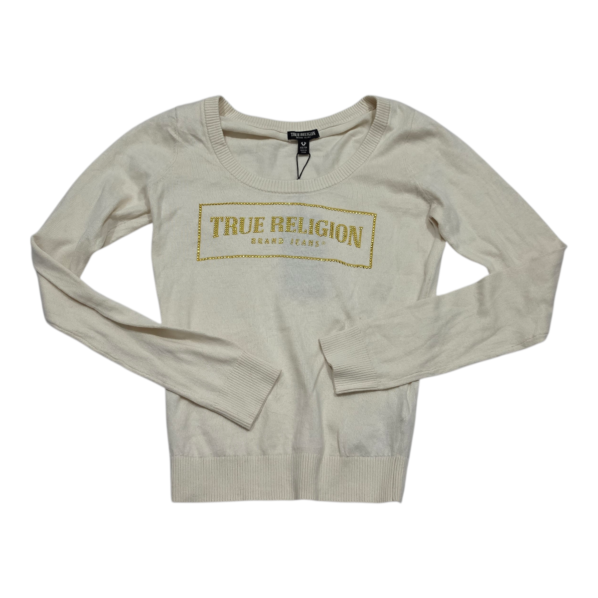 Sueter Ligero True Religion De Mujer Extra Chico Color Beige