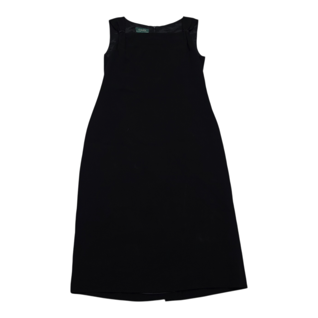 Vestido Lauren Ralph Lauren Negro Elegantesin Mangas Talla 4