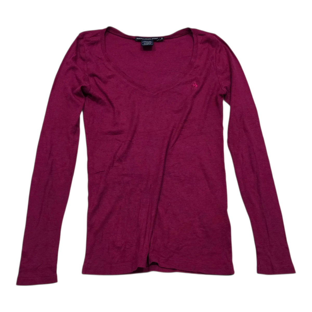 Playera Ralph Lauren Sport Talla Chica Color rosa oscuro mujer