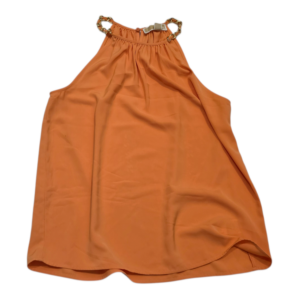 Blusa Michael Kors Color Naranja Sin Mangas Amplia