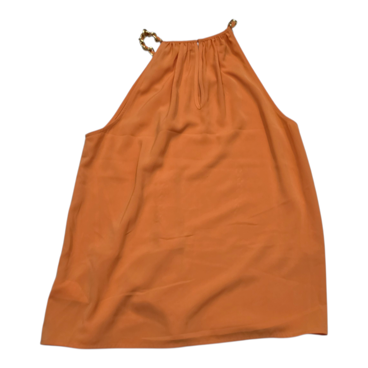 Blusa Michael Kors Color Naranja Sin Mangas Amplia