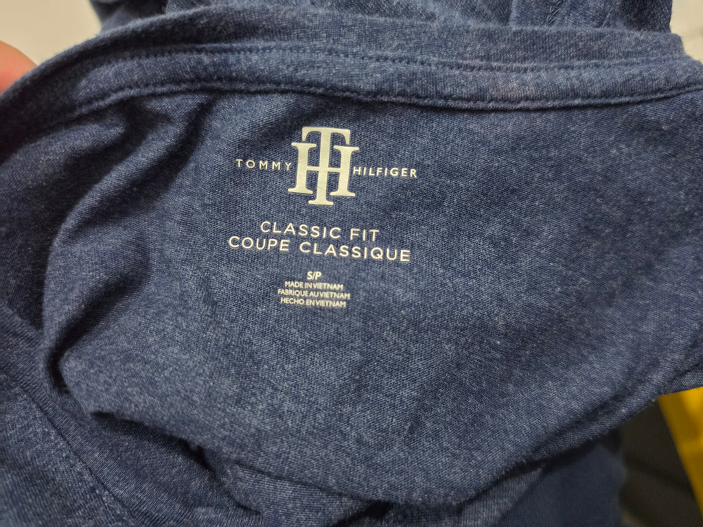 Playera Tommy Hilfiger Mujer Manga Corta Azul Marino Dorado