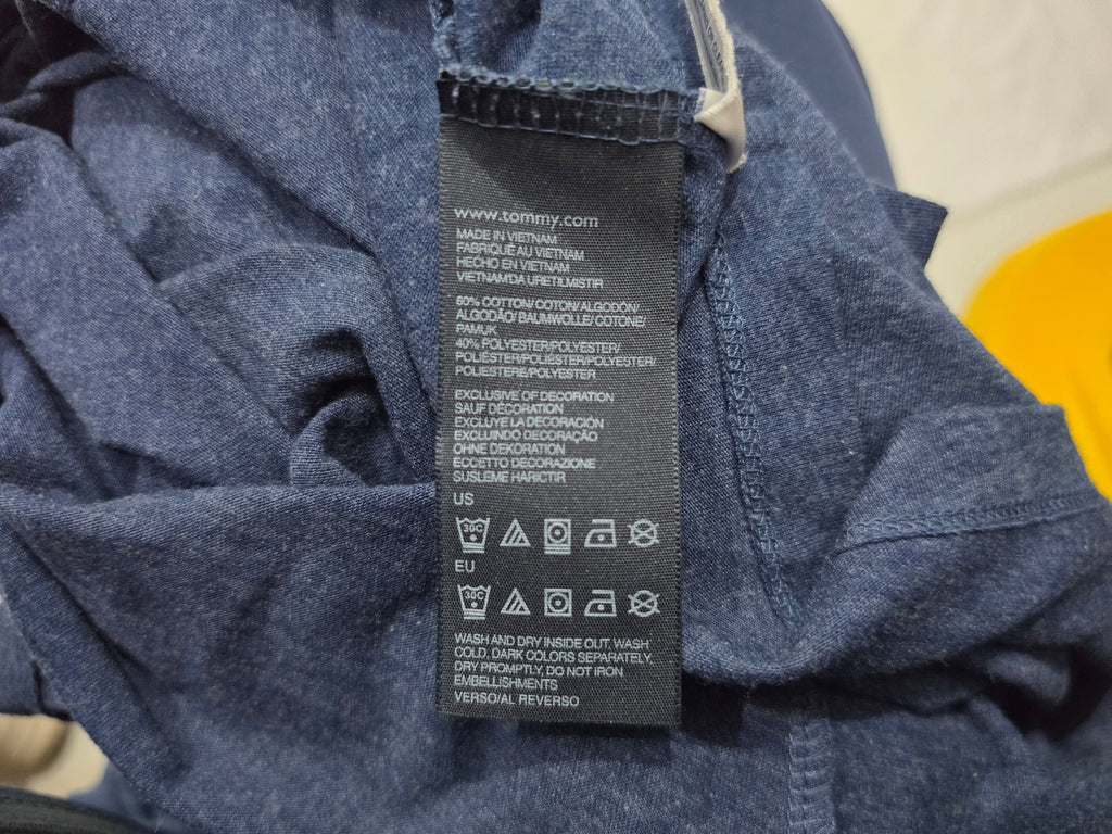 Playera Tommy Hilfiger Mujer Manga Corta Azul Marino Dorado