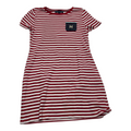 Vestido Tommy Hilfiger Mujer Talla Mediana Rayado Rojoblanco