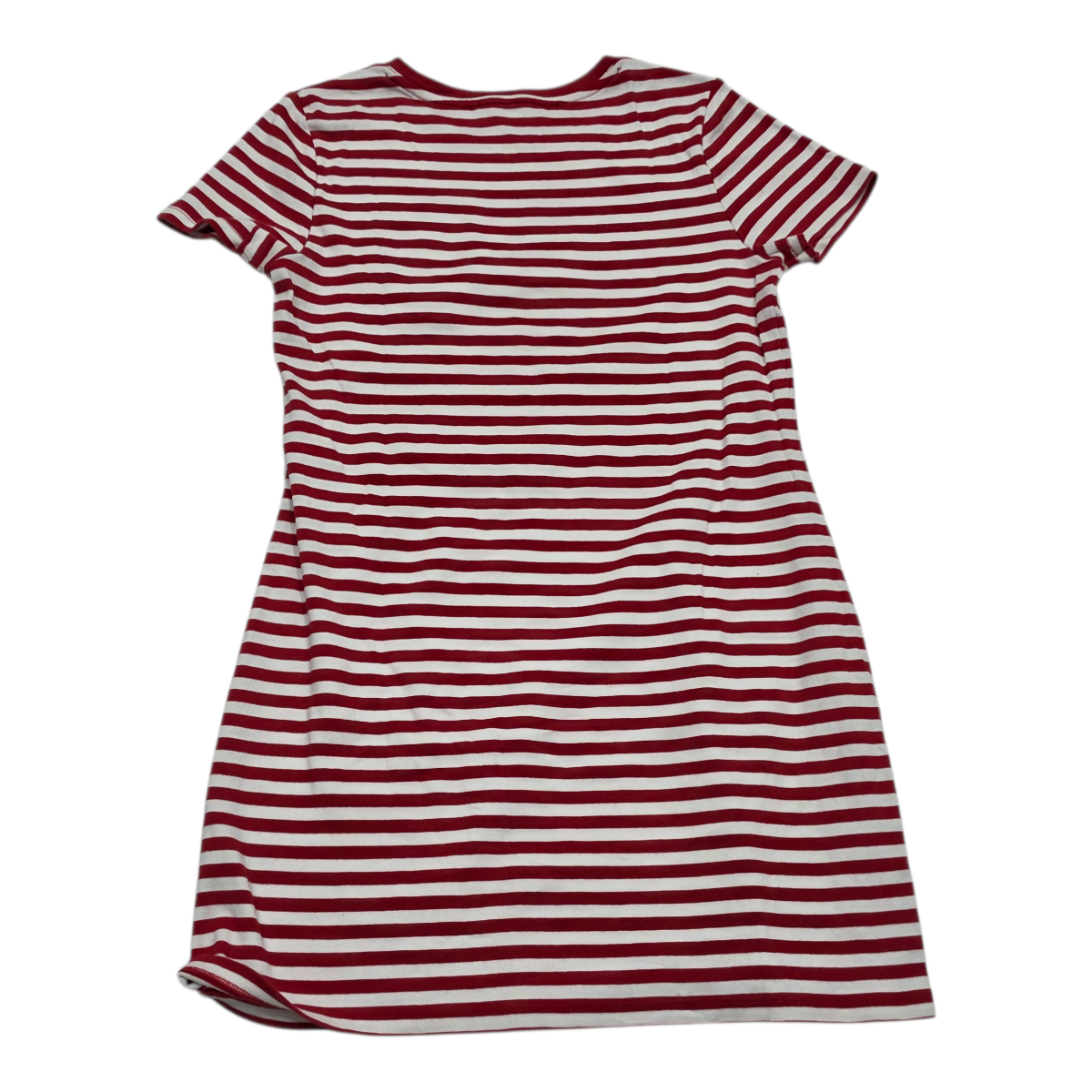 Vestido Tommy Hilfiger Mujer Talla Mediana Rayado Rojoblanco