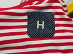 Vestido Tommy Hilfiger Mujer Talla Mediana Rayado Rojoblanco