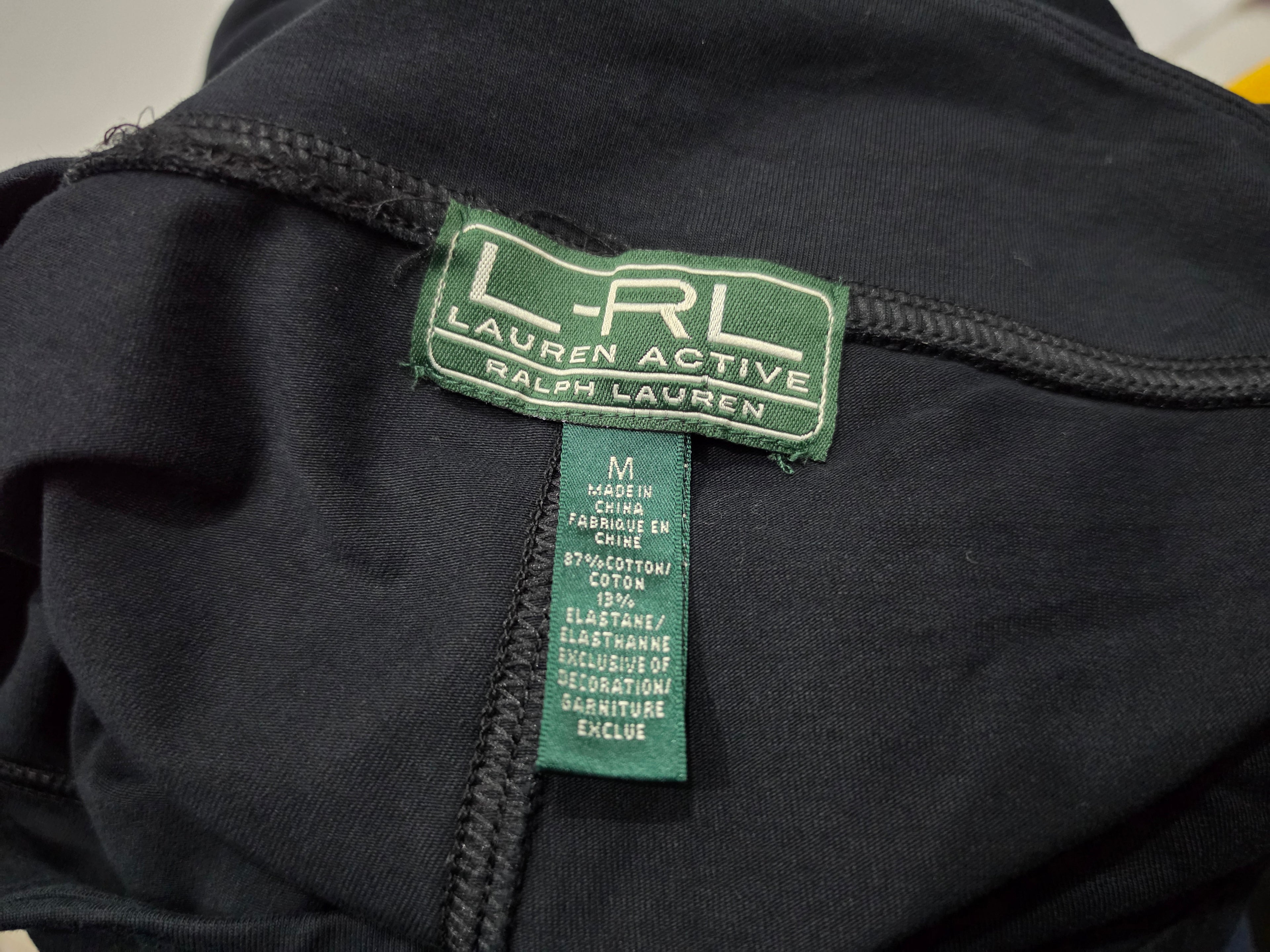 Pants Ralph Lauren Active Color Negro Mediana De Mujer